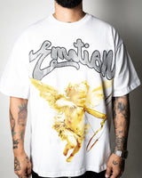Mixed Emotion White Rhinestone Angel