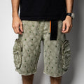 VICIOUS Rhinestone Short (Olive)