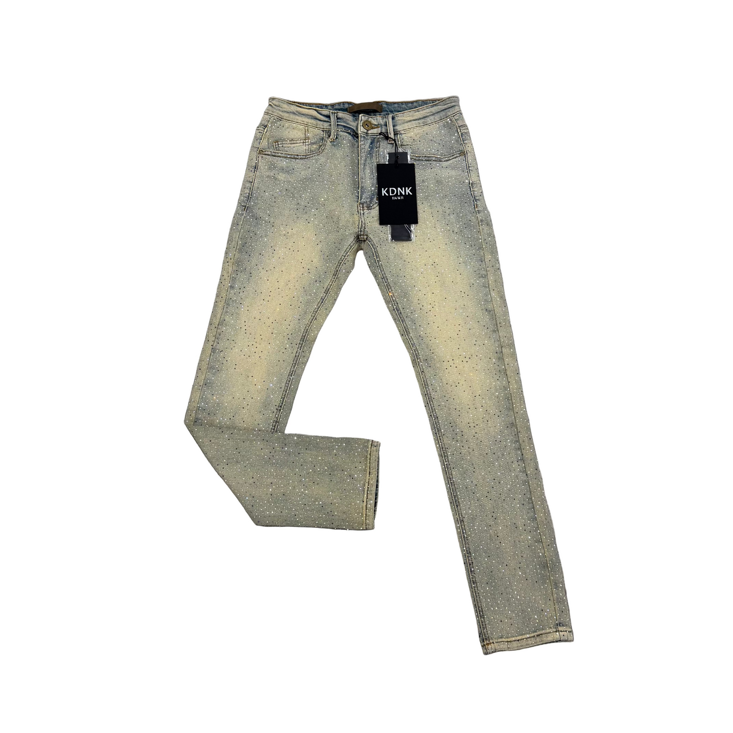 KDNK Multi-Rhinestone Skinny Fit [tm.blue]
