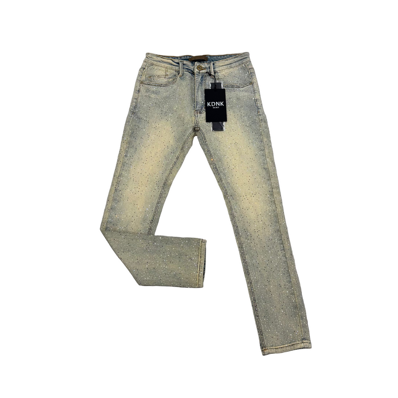 KDNK Multi-Rhinestone Skinny Fit [tm.blue]