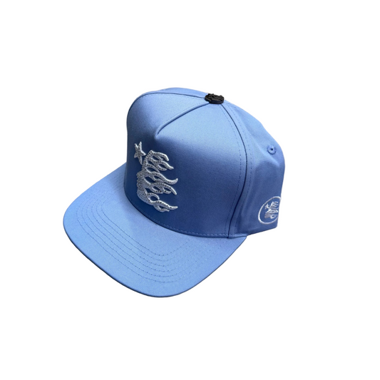 HellStar Cap Logo Rhinestone {baby blue}
