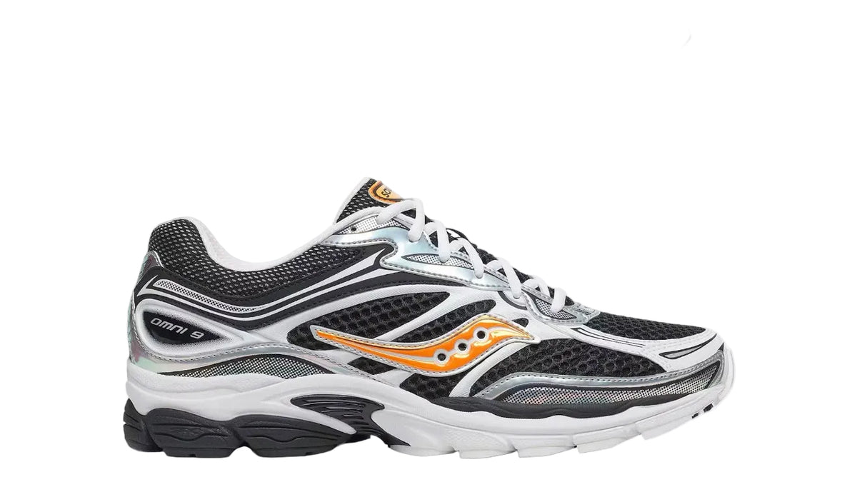 Saucony ProGrid Omni 9 “White Black Orange”
