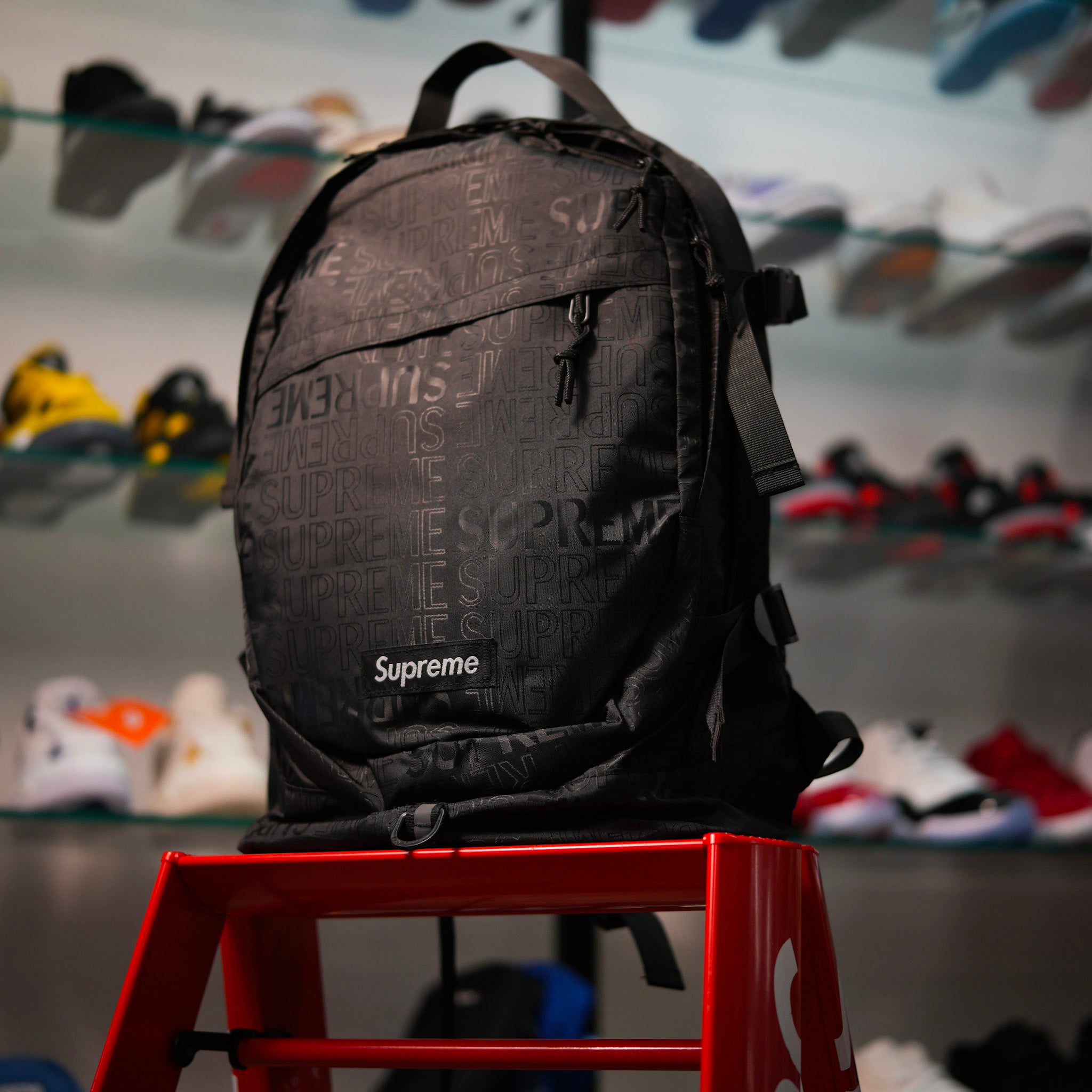 ☆1521_1 Supreme 19SS Backpack Black Supreme Black Backpack SS19 Rare | eBay