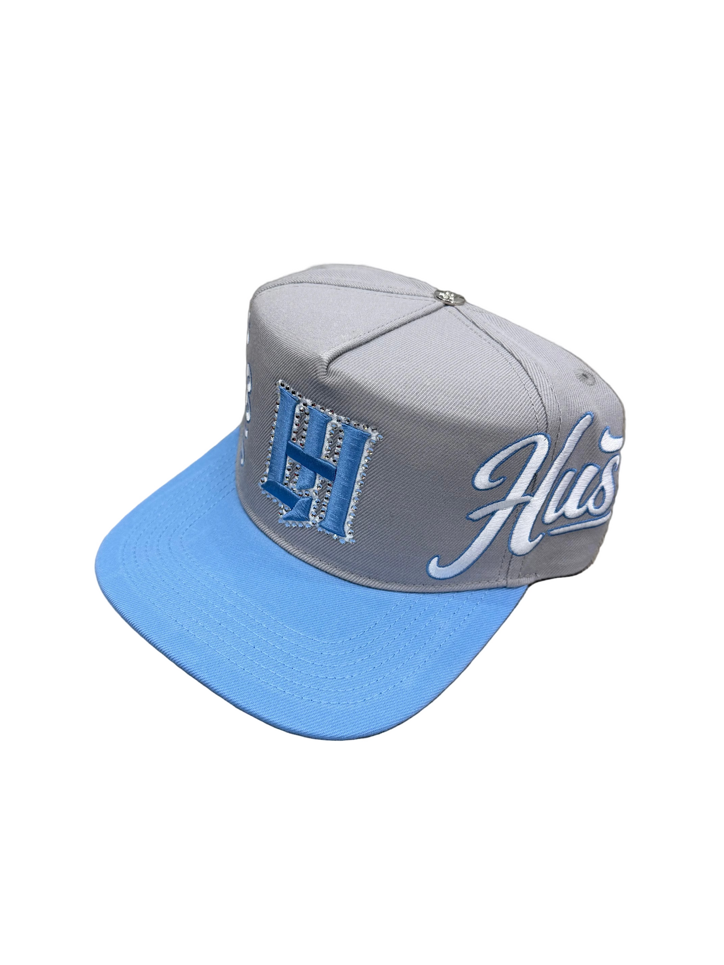 Life Hustlers SnapBack ( Grey / Light Blue )