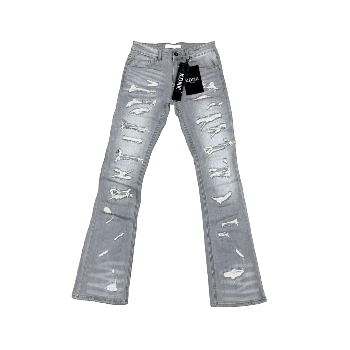 KDNK 5005 Grey Skinny Flare