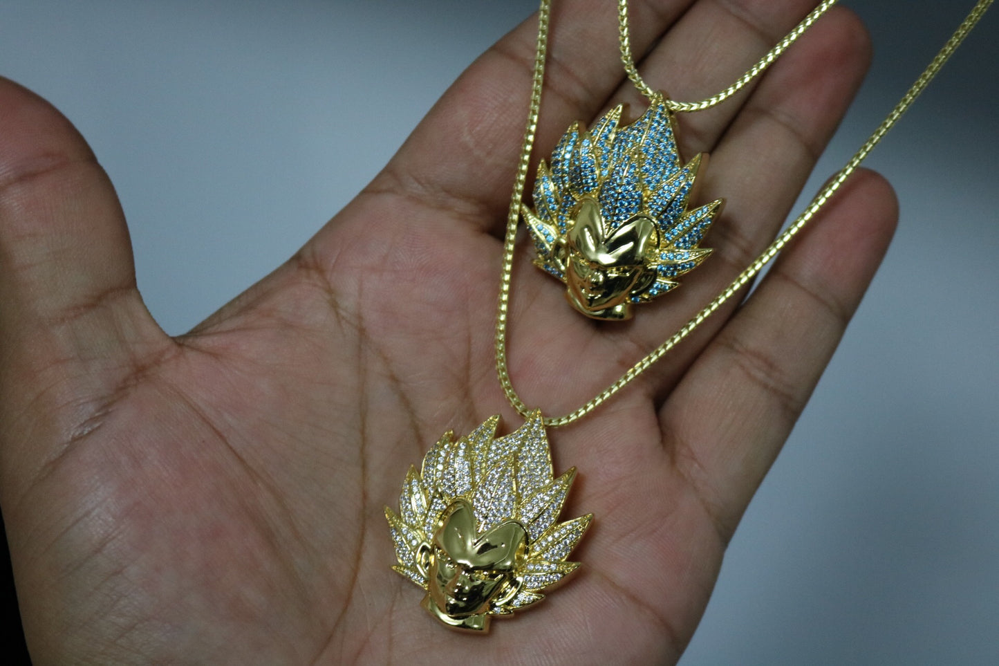 Vegeta Pendant + Chain 1.5mm