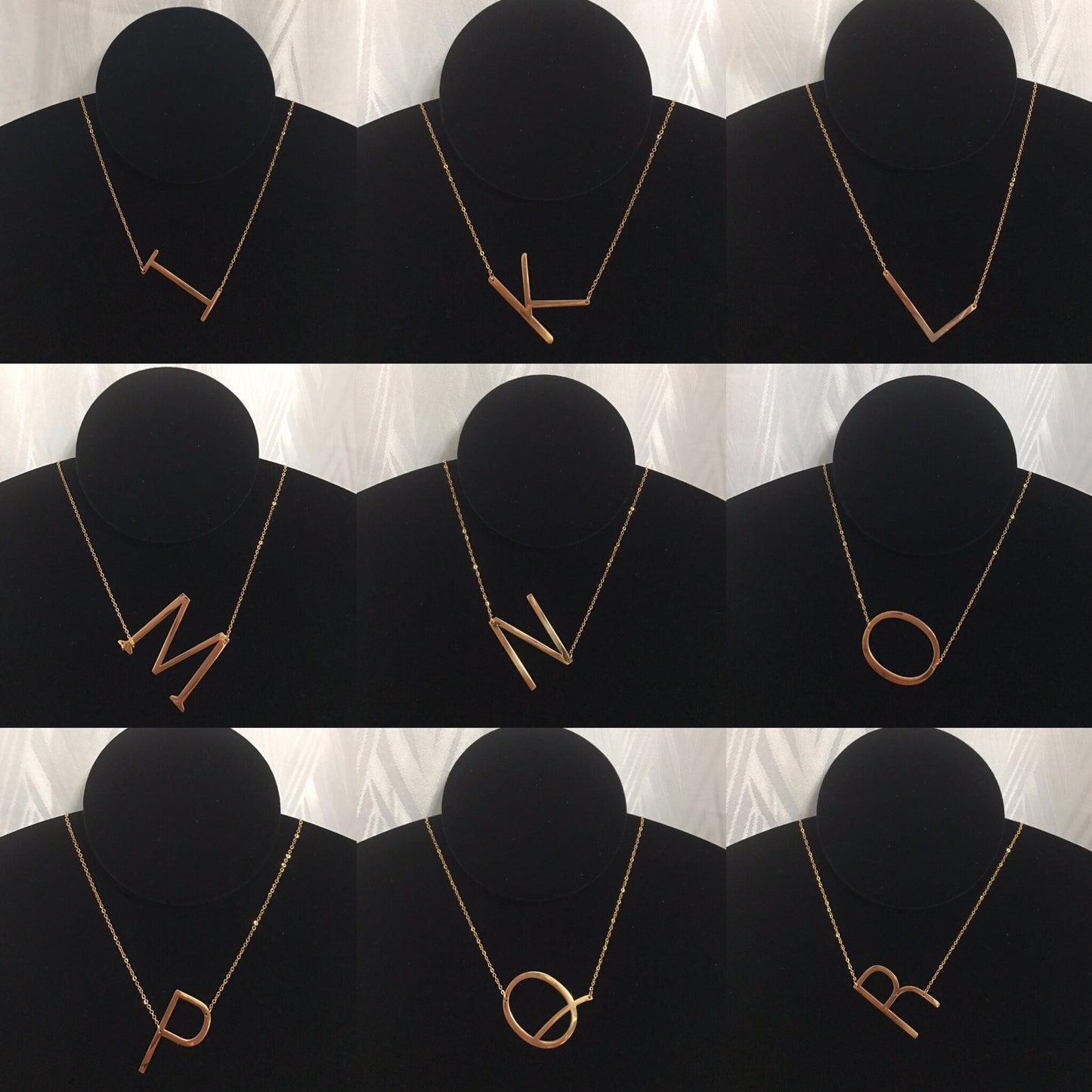 Women's Initial Letter Necklace