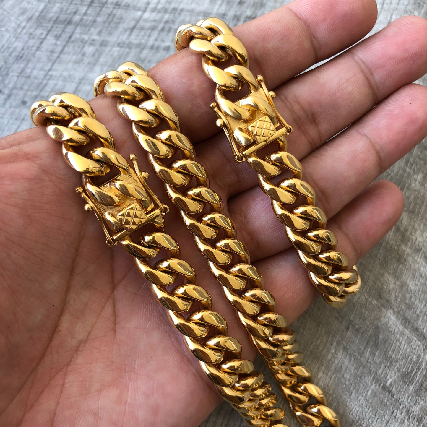 Set Miami Cuban 12mm