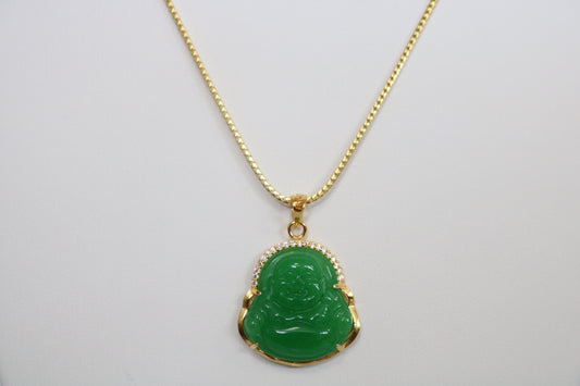 Buddah Green + Chain 1.5mm