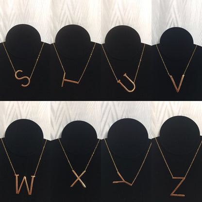 Women's Initial Letter Necklace